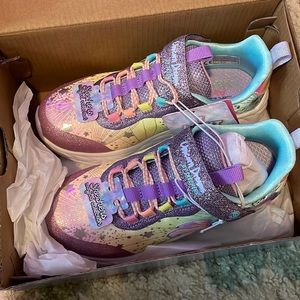 Girls light up unicorns Skechers